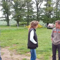 Le 14 mai dernier, visite de repérage de la parcelle retenue pour accueillir la prochaine finale départementale de labour, à Riom.