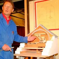 Bernard Rougerie s’est pris de passion pour le moulin de Drils, dont il a minutieusment reconstitué le mécanisme.