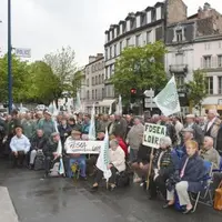 Les anciens exploitants ont organisé un “sit-in” devant la préfecture de Région.