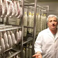 La saucisse sèche de Boisset, mise au point par Jean-Michel Thoumieux, a obtenu un prix international.