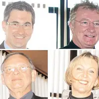 Les quatre nouveaux élus : MM. Briant, Cabanes, Delteil et Mme Marty.