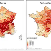 Même en intégrant l’ICHN, le retour des aides Pac par bénéficiaire (exploitation) reste actuellement plus favorable aux zones de grandes cultures de l