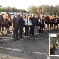 Le prix de famille a été décerné à Marc Flagel, suivi d’Alfred Clavel. En médaillon, Roger Condamine.