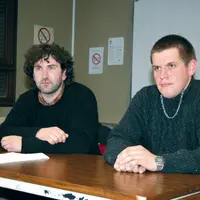 Nicolas Cussac et Pascal Pojolat, deux jeunes agriculteurs qui veulent que la situation s'éclaircisse, pour le bien de tous.