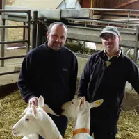 Benoît et Francis Blancher se sont associés en 2012 et ont construit un bâtiment à Brageac pouvant accueillir 120 chèvres. Sur douze hectares, les chè