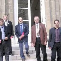 La délégation cantalienne à sa sortie des locaux du ministère, où elle a été reçue par trois conseillers du ministre.