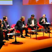 La table-ronde avec les représentants des syndicats agricoles européens.