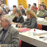 Les membres de la chambre d’agriculture pendant la session.