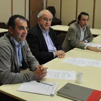 Frédéric Gouzonnat, ingénieur, Gilles Pivette, directeur et Jean-Philippe Viollet, président de la Chambre d'agriculture de la Creuse, ont présenté le