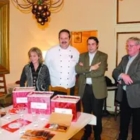 Mme et M. Palard, les propriétaires du Cheverny, Jean-Philippe VIollet et J.P. Mallefond, président et membre d’Interbolim.