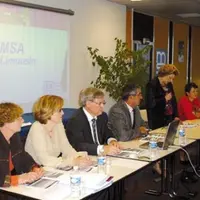 Régine Migot, présidente de la MSA de la Creuse présente le plan d'action sanitaire et sociale 2006/2010.