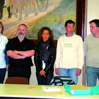 De gauche à droite : Mélanie Bouchardy, Pascal Bichon-Morel, Nadia Djenad, Renaud Selles et François Auriche.