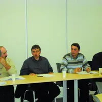Pendant le conseil d'administration.