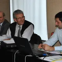 De gauche à droite aux côtés du président et du directeur de la FREDON Limousin : J.P. Vernozy et P. Laycuras de la DRAAF Limousin, J.-P. Dalies, prés