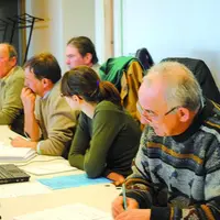 Les représentants de la FNO et des organisations départementales limousines à la tribune.