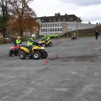 La partie pratique était la plus attendue des lycéens.