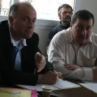 Jacques Chazalet, président de la FRSEA Massif central, aux côtés de Patrick Escure, président de la FRSEA Auvergne.