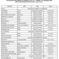 Date limite de dépôt des dossiers : Dossiers bovins uniquement : 30 novembre 2007
Dossiers portant partiellement ou totalement sur des droits ovins :