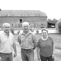 Alain Roby animateur du RDI, Milé et Marie-Antoinette Bacic.