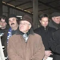 Michel Thurmes (en blanc) et le préfet Claude Serra.