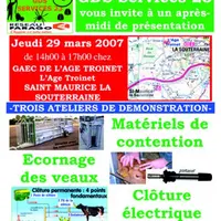L'affiche de la journée.
