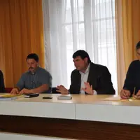 De gauche à droite : Jean Philippe Viollet, président de la chambre d'agriculture de la Creuse, Pascal Lerousseau, président de la FDSEA de la Creuse,