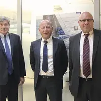 Pierre Chauvois, directeur général de la Banque populaire du Sud, Bernard Boucharin, directeur de la succursale de Lozère et Jean-Philippe Dubar, dire