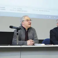 De gauche à droite, Béatrice Giral-Viala, directrice, Patrick Boulenc, responsable schéma Lacaune lait, et Joël Agulhon, vice-président d’Ovi-Test.