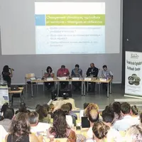 La table ronde regroupait Bruno Dufayet, président de la Confédération nationale de l’élevage (CNE) et de la commission enjeux sociétaux chez Interbev