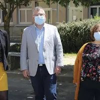 Élodie Marcouly, Michel Robilliart et Marie Comte.
