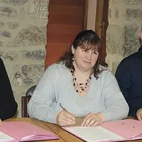 De gauche à droite, Gilles Paulet, Christine Valentin et André Thérond.