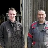 Installé sur les hauteurs de Mende, Albert Privat, éleveur de vaches laitières a été rejoint depuis un an par son fils Pierre, qui a relancé la produc
