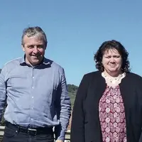 Patrick Bénézit, président de Copamac et Christine Valentin, nouvelle présidente du Sidam.