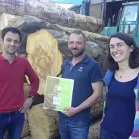 La scierie Montmartin à La Talaudière, dans la Loire, a été la première entreprise certifiée Bois des Territoires du Massif central™.