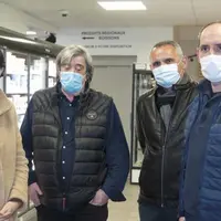 En présence de Sophie Pantel, présidente du département, de Thierry Julier, président de la CCI et du maire de Nasbinals, Bernard Bastide, Fabien Astr