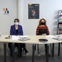 Didier Cayroche, Nathalie Velay, Patricia Granat, Annabelle Barthélémy-Dubost exposent les références économiques via un webinaire.