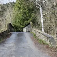 Le pont qui empêche les services d'équarissage d'atteindre la ferme d'Alphonse Salanson.