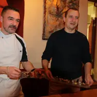 Frédérick Boutet (à gauche) et Martial Paulet présentenront leurs créations culinaires à base de truffe.