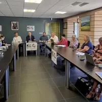 Les acteurs du centre de formation métiers de la viande, réunis récemment