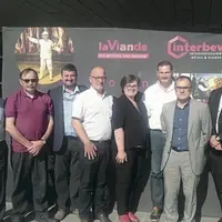 Le bureau élu d’Interbev Occitanie (de gauche à droite) : André Belloc (Restau’Co), Christian Auriol (CFBCT), Olivier Boulat (FNB), Bernard Malabirade