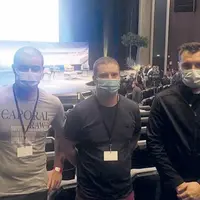 Adrien Pauc, Hervé Boudon et Alexis Cabirou au congrès national des JA.