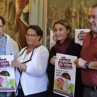 de gauche à droite Yves Laroumet, Régine Bourgade, Christine Beaumevieille et Serge Maladergne.
