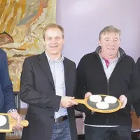 Jean-François Dombre, président de l’association Pérail, Sébastien Leclerq, Pierre Gaillac et Matthieu Castanier, membres de l’association.