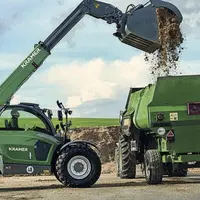 Nouveau télescopique Kramer : une certaine ressemblance avec les anciens Scorpion de chez Claas.