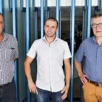 De gauche à droite : Benoît Gransagne, Sébastien Durand, et Damien Lacombe.