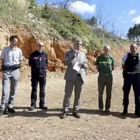 Le 26 juillet, au col de Coperlac (Mas-Saint-Chély), les principaux partenaires de la lutte contre les incendies de forêt se sont réunis pour une conf