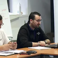 Romain Gras, président d'Agriemploi, et Michel Pic, animateur d'Agriemploi et d'Areal.