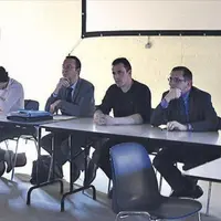 De gauche à droite : Cyril Vanroye, directeur adjoint de la DDT, Aurélie Mallols, vice-présidente de la région, en charge de la Montagne et de la Rura