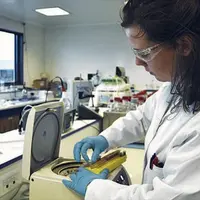 En laboratoire, les matières sont testées, chauffées, décantées…