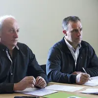 Philippe Boulet, animateur de l'Astaf et Éric Chevalier, président de l'Astaf et de la Safer.